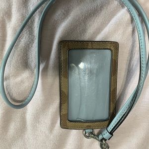 Coach Lanyard with card holder
